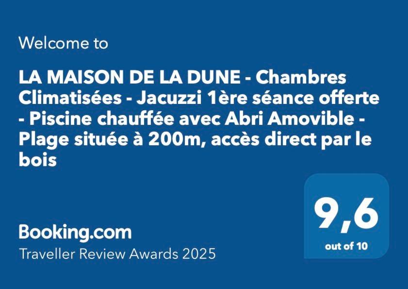 La Maison De La Dune - Chambres Climatisees - Jacuzzi 1Ere Seance Offerte - Piscine Chauffee Avec Abri Amovible - Plage Situee A 200M, Acces Direct Par Le Bois لا كوردي سور مير المظهر الخارجي الصورة